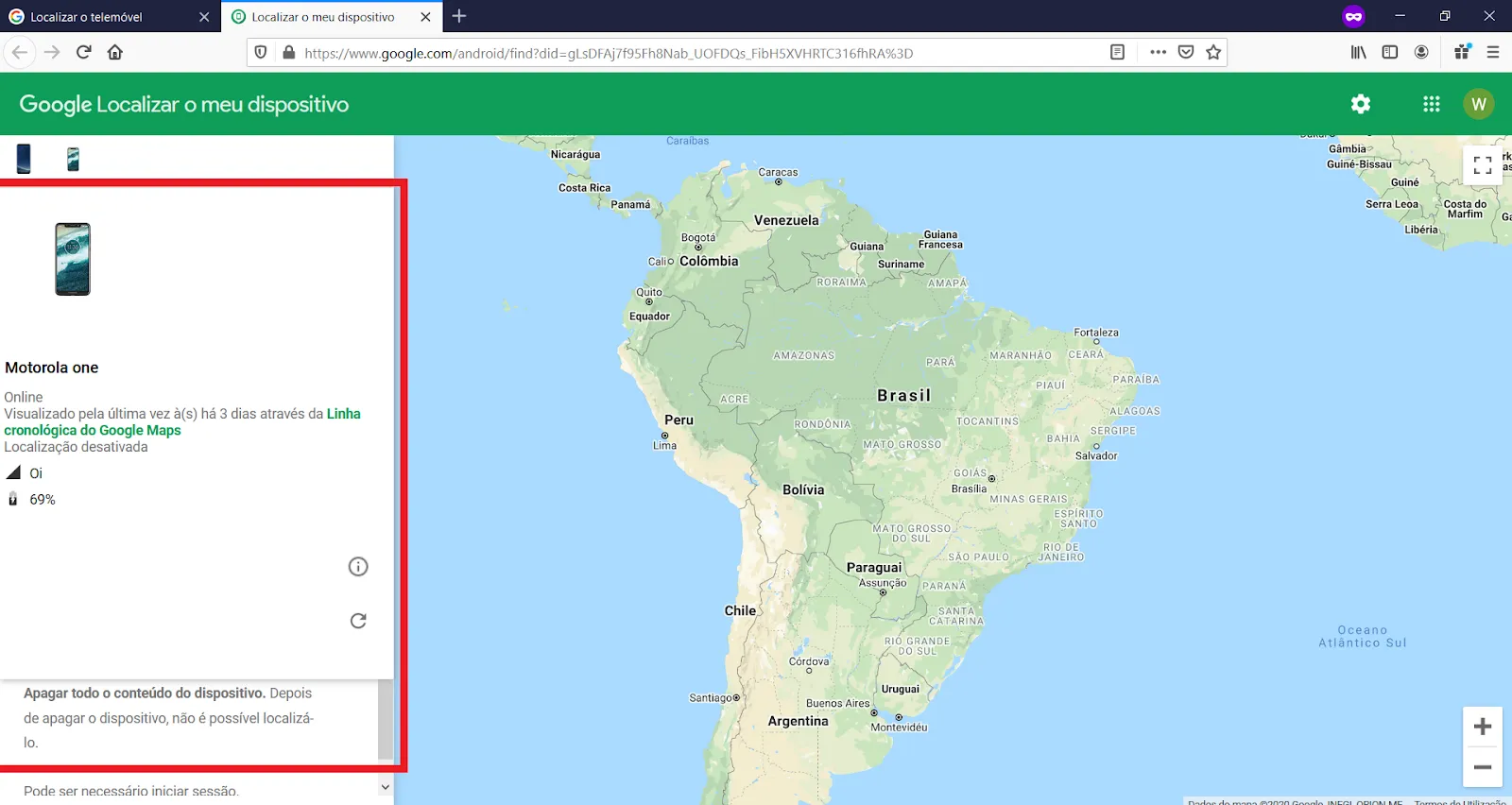 Como rastrear o Motorola One - Google Maps - WikiAjuda