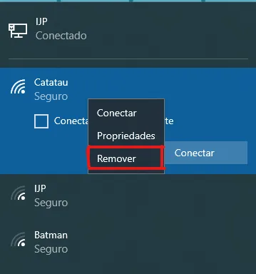 Como remover uma rede Wifi no computador - Clique remover - WikiAjuda