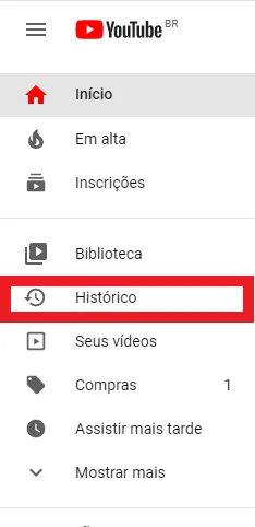 Arquivo:2- Como limpar historico do Youtube - Clique em historico - WikiAjuda.webp