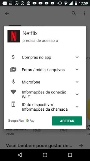 9 - Como instalar Netflix no Android - Clique em aceitar - WikiAjuda.webp