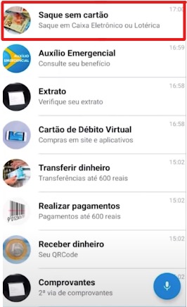 Como sacar o Auxilio Emergencial pelo app - saque sem cartao - WikiAjuda