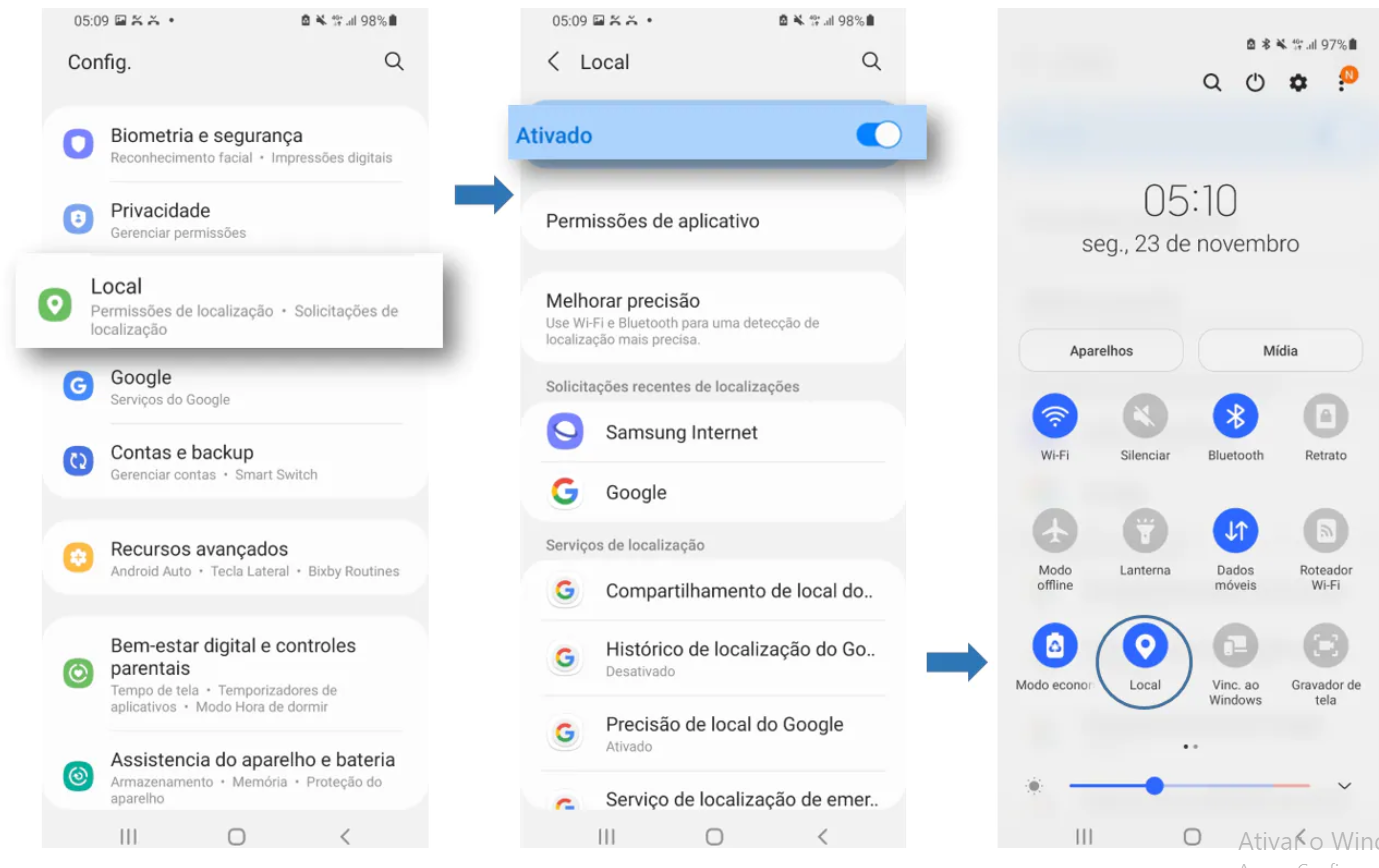 Como habilitar a localização no Google Chrome pelo smartphone