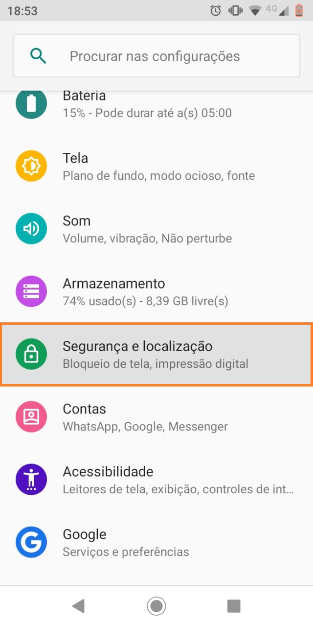 Como Cadastrar Digital no Moto G6 Play
