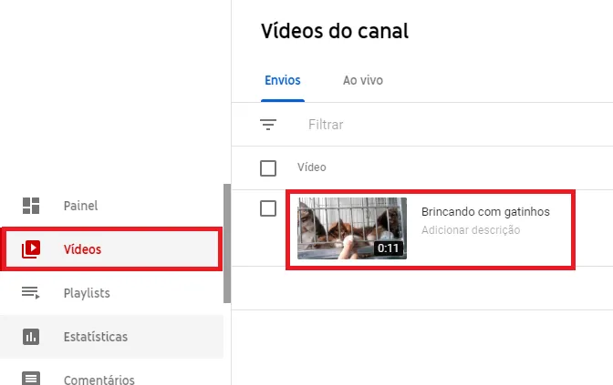 Como cortar videos no Youtube - Clique em videos - WikiAjuda