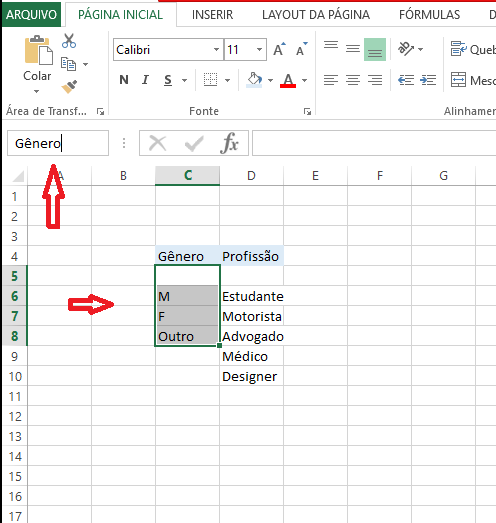 Como criar uma lista suspensa no Excel - Nomei as Informações - WikiAjuda