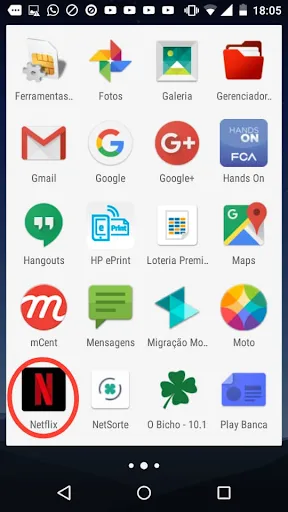 Como instalar Netflix no Android - Acesse o aplicativo a partir do símbolo no menu - WikiAjuda