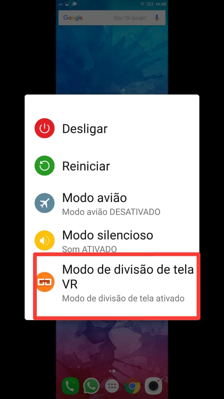 Como habilitar o modo VR no Lenovo Vibe K5 - Divisao de tela ativado - WikiAjuda