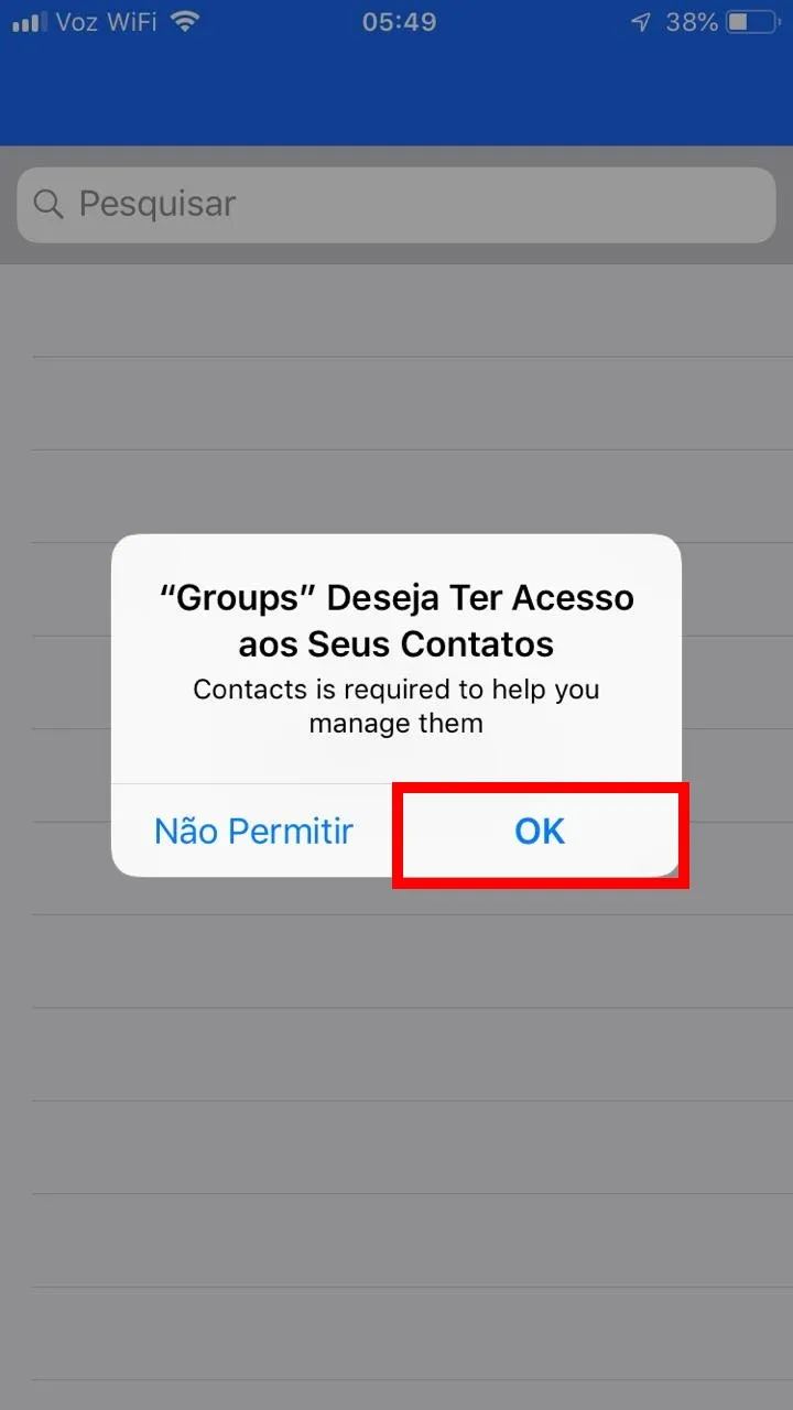 Como apagar vários contatos do iphone 6 - permita que o aplicativo tenha acesso aos seus contatos - WikiAjuda